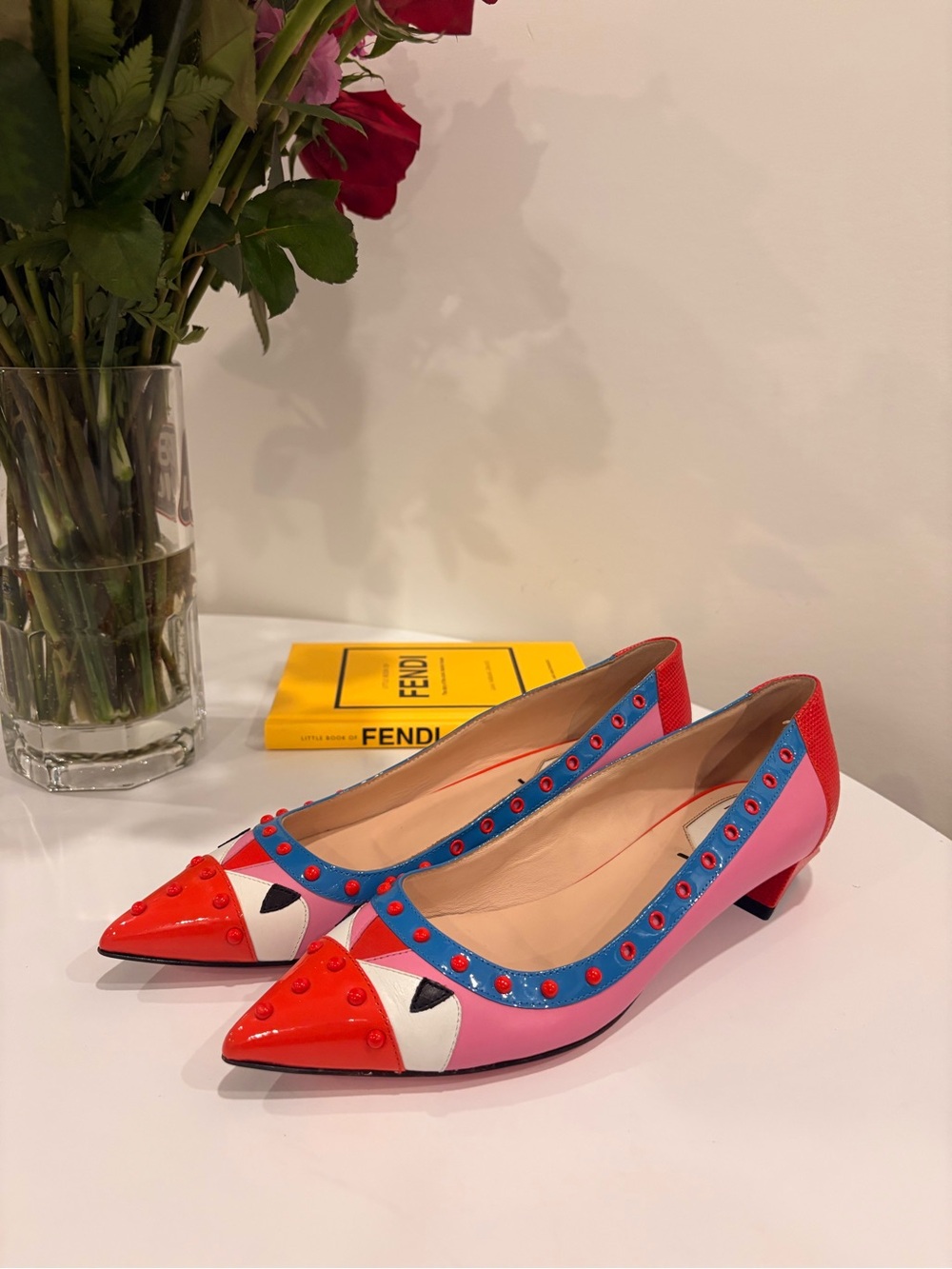 Fendi Colourful Monster Eye Heels